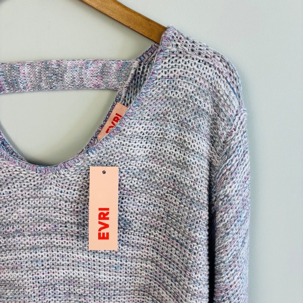 EVRI Crew Neck Bar Back Sweater NWT Size 4X